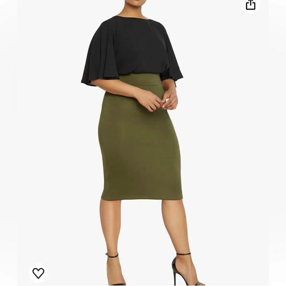 Eloquii Dresses & Skirts - Ivy Green ELOQUII Pencil Skirt Size 18 NWOT